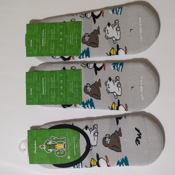 MeUndies 3 pairs Elf No Show Seamless Toe Socks size W 11.5 M 9 - Picture 2 of 4